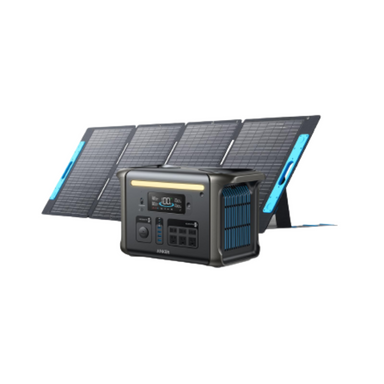 Anker SOLIX F1500 Solar Generator - 1536Wh | 1800W | 200W Solar Panel Complete Kit