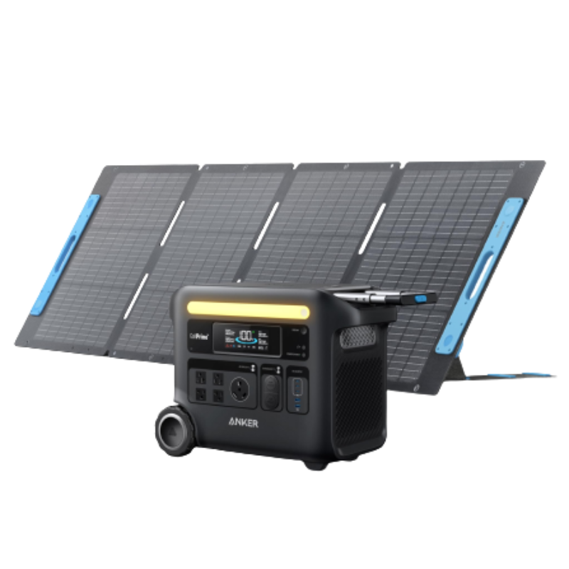 Anker SOLIX F2600 Solar Generator - 2560Wh  | 2400W | 200W Solar Panel Complete Kit