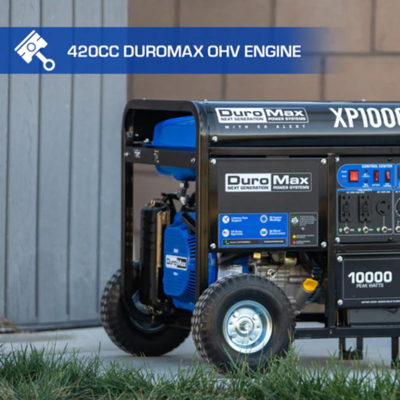 DuroMax 10,000 Watt Gasoline Portable Generator w CO Alert OHV Engine
