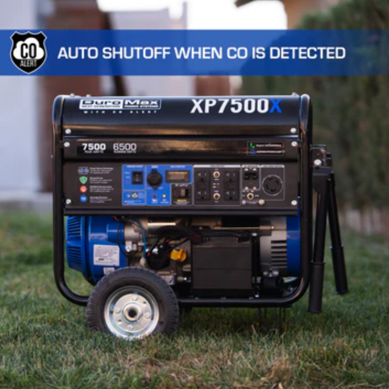 DuroMax 7,500 Watt to 6,000 Watt 274cc Electric Start Gas Powered Portable Generator w/ CO Alert Auto Shutoff