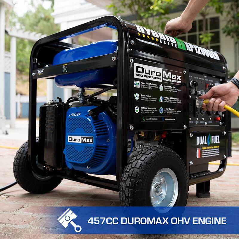 DuroMax XP12000EH Dual Fuel Generator 457cc