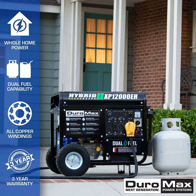DuroMax XP12000EH Dual Fuel Generator Features