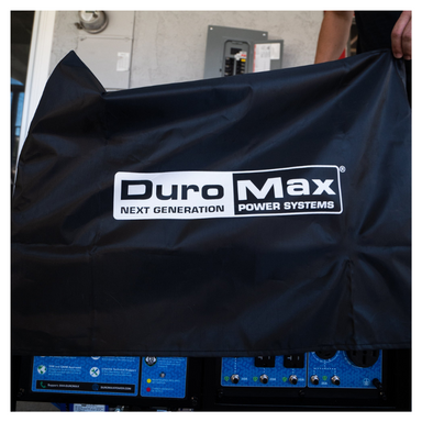 DuroMax XPLGC Large Weather Resistant Dust Guard Portable Generator Cover- Front View 2