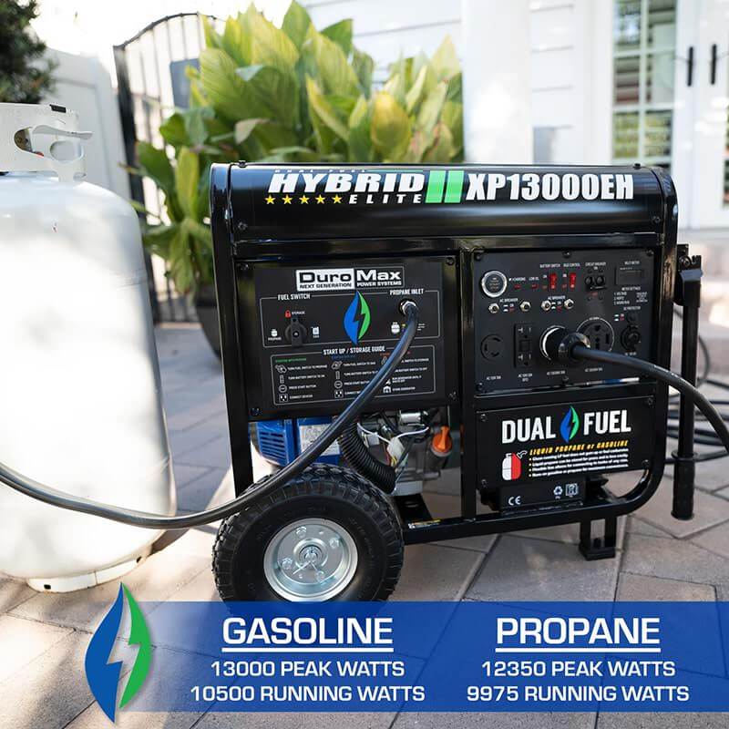 Duromax XP13000EH 13000W Dual Fuel Generator Gasoline and Propane
