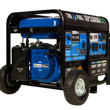 Duromax XP13000HXT - 10500W13000W Tri-Fuel Generator  Gas, Propane, Natural Gas Front Side View