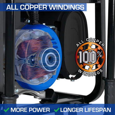 Duromax XP15000E 12500W/15000W Gas Electric Start Generator - All Copper Windings