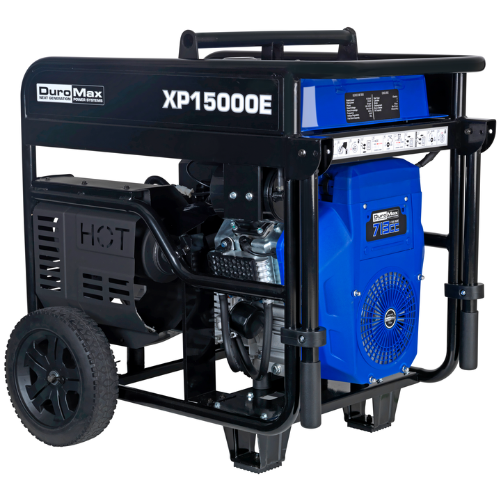 Duromax XP15000E 12500W/15000W Gas Electric Start Generator - Front Side View