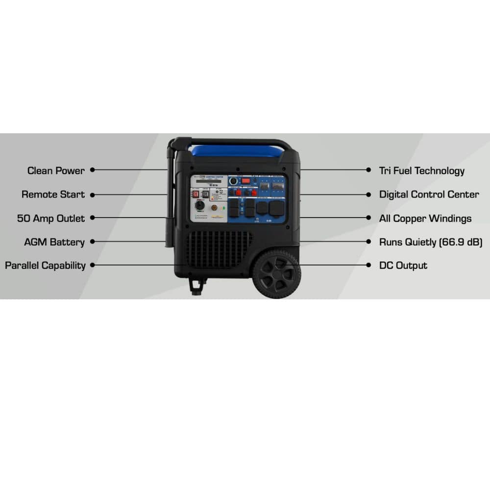 Duromax XP11000iHT Tri-Fuel Inverter Generator