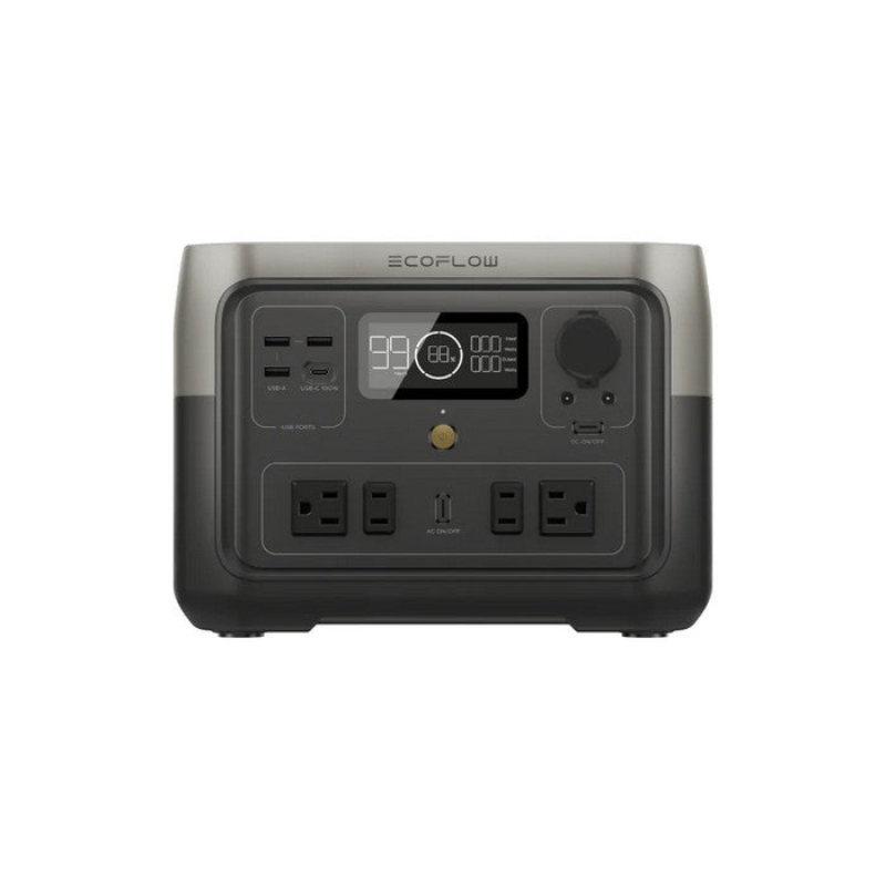 ECOFLOW RIVER 2 MAX PORTABLE POWER STATION 500W 512WH - Front View