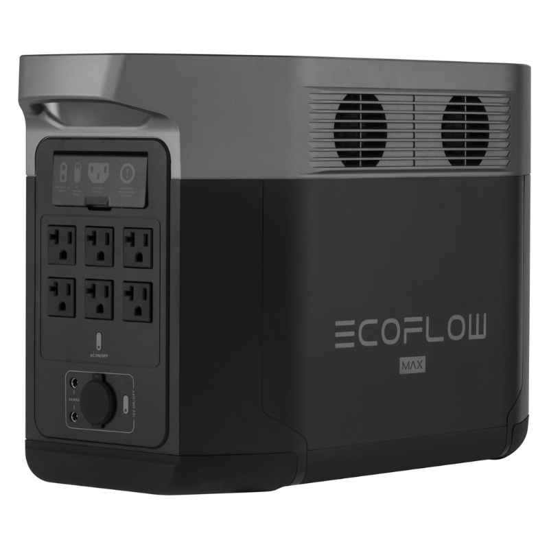 EcoFlow DELTA MAX 2000 2016Wh Portable Power Station Front Side View