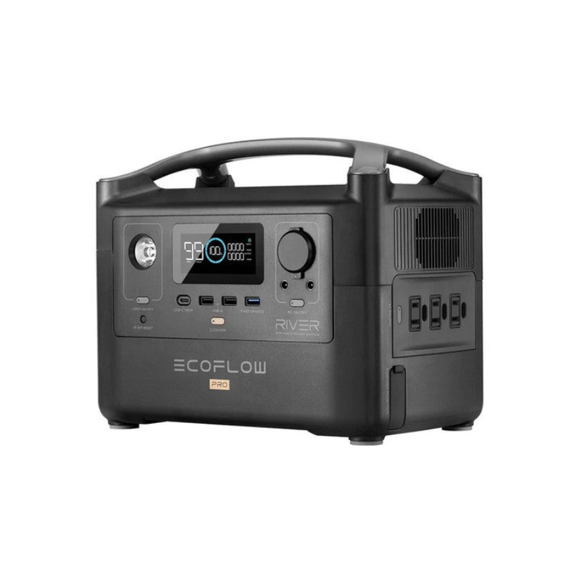 EcoFlow RIVER Pro Portable Power Station 600W 720Wh EFRIVER600PRO-AM -Front Side View