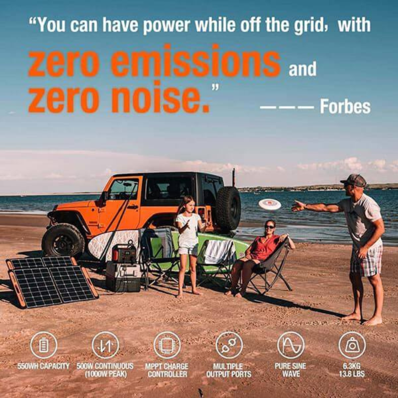 Jackery Explorer 550 Portable Power Station Zero Emissions Zero Noise