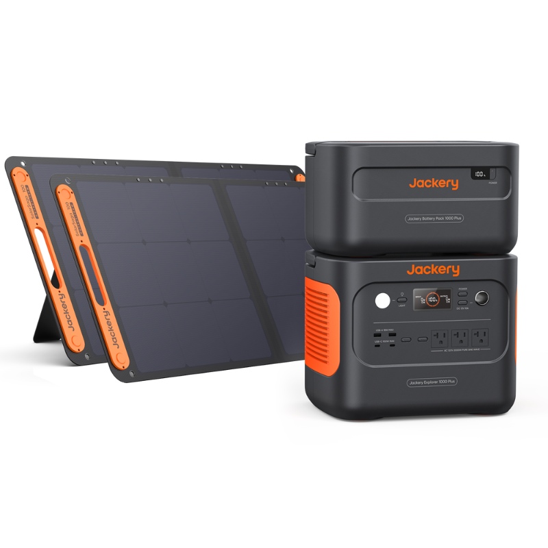 Jackery Solar Generator 1000 Plus With Battery Side View