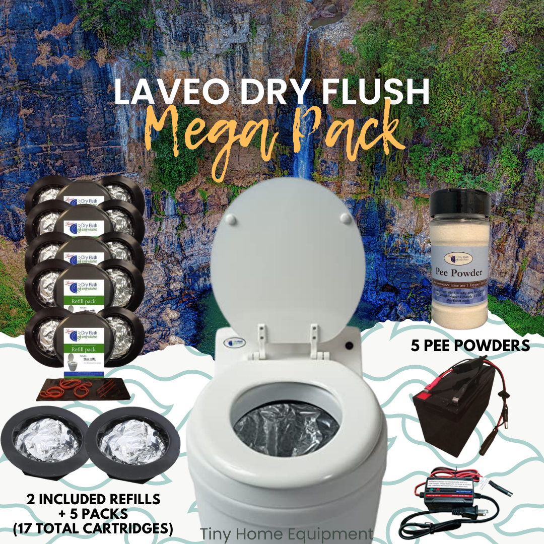 Laveo Dry Flush Toilet Mega Pack -  Full Kit View