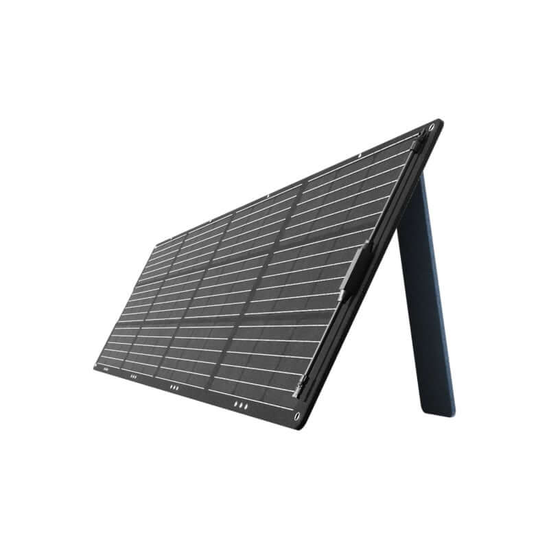 Mango Power Solar Move 200W  36V Solar Panel Corner View Facing Left With Stand