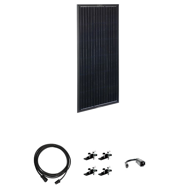 Zamp Solar OBSIDIAN® SERIES 100-Watt Solar Panel Kit With Accessories