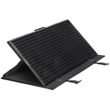 Zamp Solar OBSIDIAN® SERIES 100-Watt (Unregulated) Portable Kit Deployed Front View