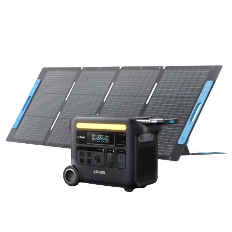 Anker - Anker SOLIX F2600 Solar Generator - 2560Wh | 2400W | 200W Solar Panel - Tiny Home Equipment