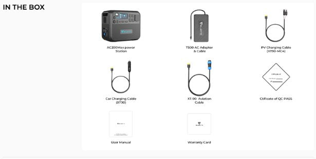 Bluetti - BLUETTI AC200MAX Expandable Power Station | 2,200W 2,048Wh - Tiny Home Equipment