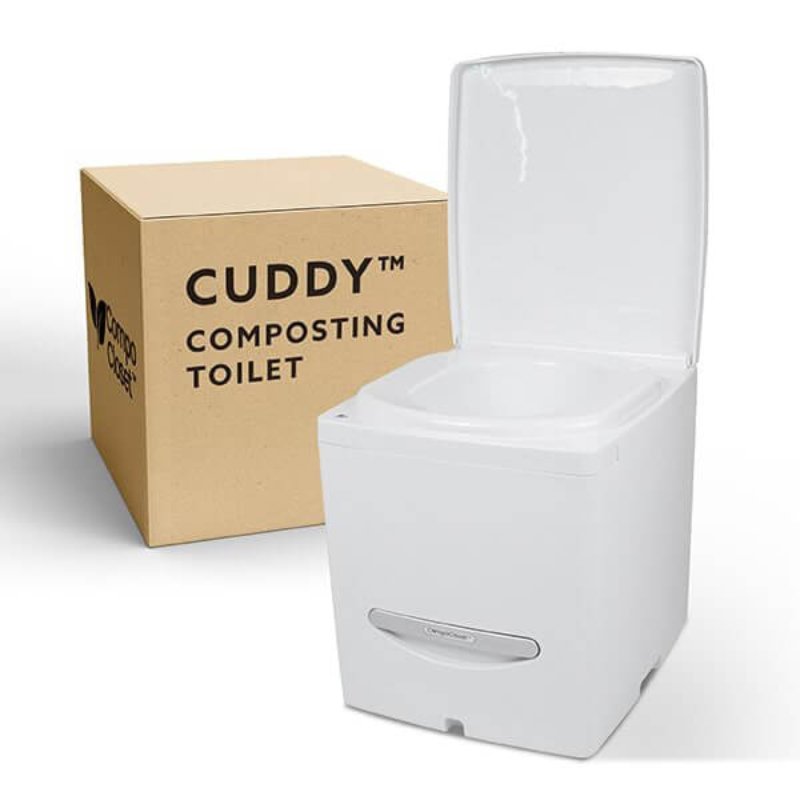 Cuddy Composting Toilet with Measurements 