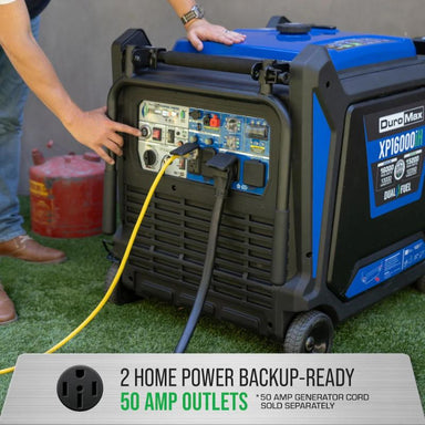 DuroMax - Duromax XP16000IH Dual Fuel Portable Inverter Generator w/ CO Alert - Tiny Home Equipment