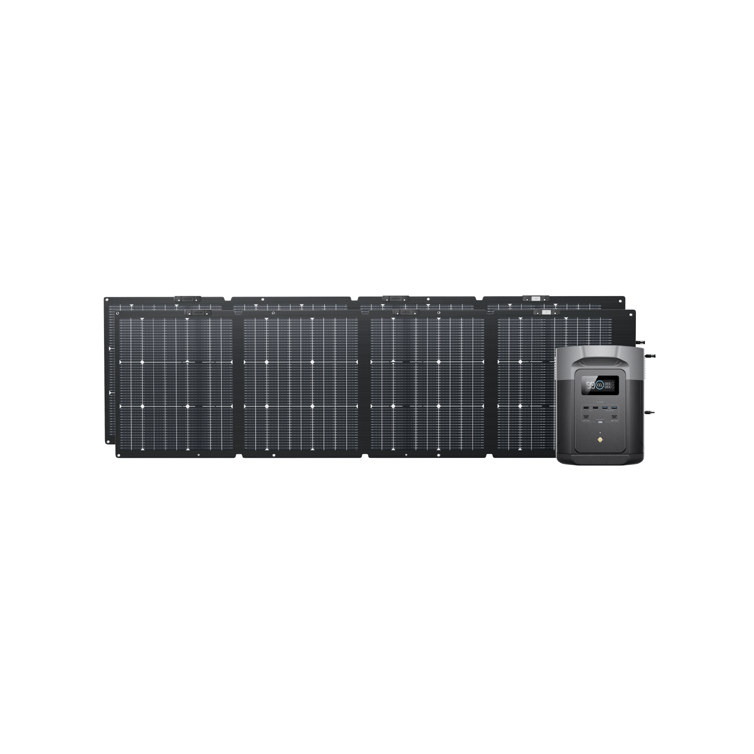 EcoFlow DELTA 2 Max Portable Power Station with solar panels