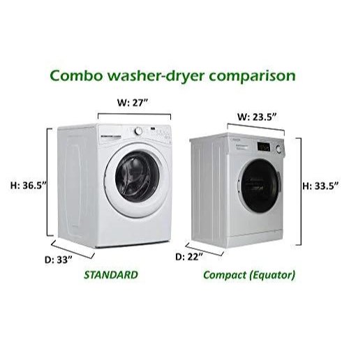 Equator - Equator 2020 24" Combo Washer Dryer Silver Winterize+Quiet - Tiny Home Equipment