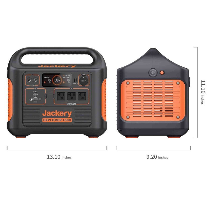 Jackery - The Jackery Solar Generator 1500 + 2 X SolarSaga 100W - Tiny Home Equipment