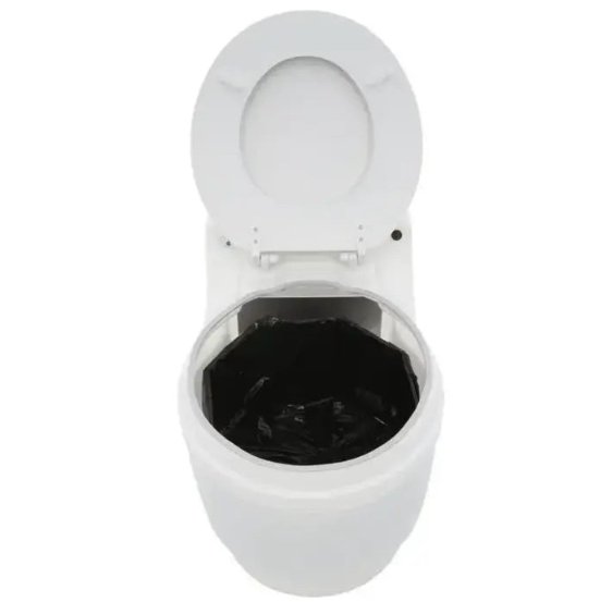 Laveo - Dry Flush Portable Toilet with DC Power Cord by Laveo - DF1045DC - Tiny Home Equipment