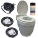 Laveo - Dry Flush Portable Toilet with DC Power Cord by Laveo - DF1045DC - Tiny Home Equipment