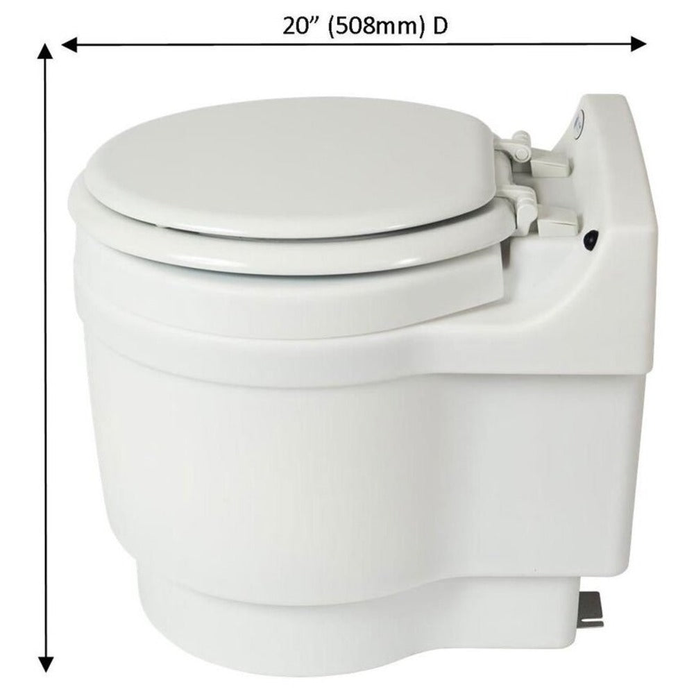 Laveo - Dry Flush Portable Toilet with DC Power Cord by Laveo - DF1045DC - Tiny Home Equipment