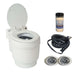 12V Powered Laveo Dry Flush Toilet - White