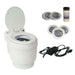 AC Powered Laveo Dry Flush Toilet - White