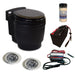 Battery Powered Laveo Dry Flush Toilet - Black