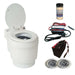 Battery Powered Laveo Dry Flush Toilet - White