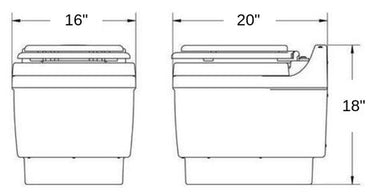 Laveo - Laveo Dry Flush Toilet - Tiny Home Equipment