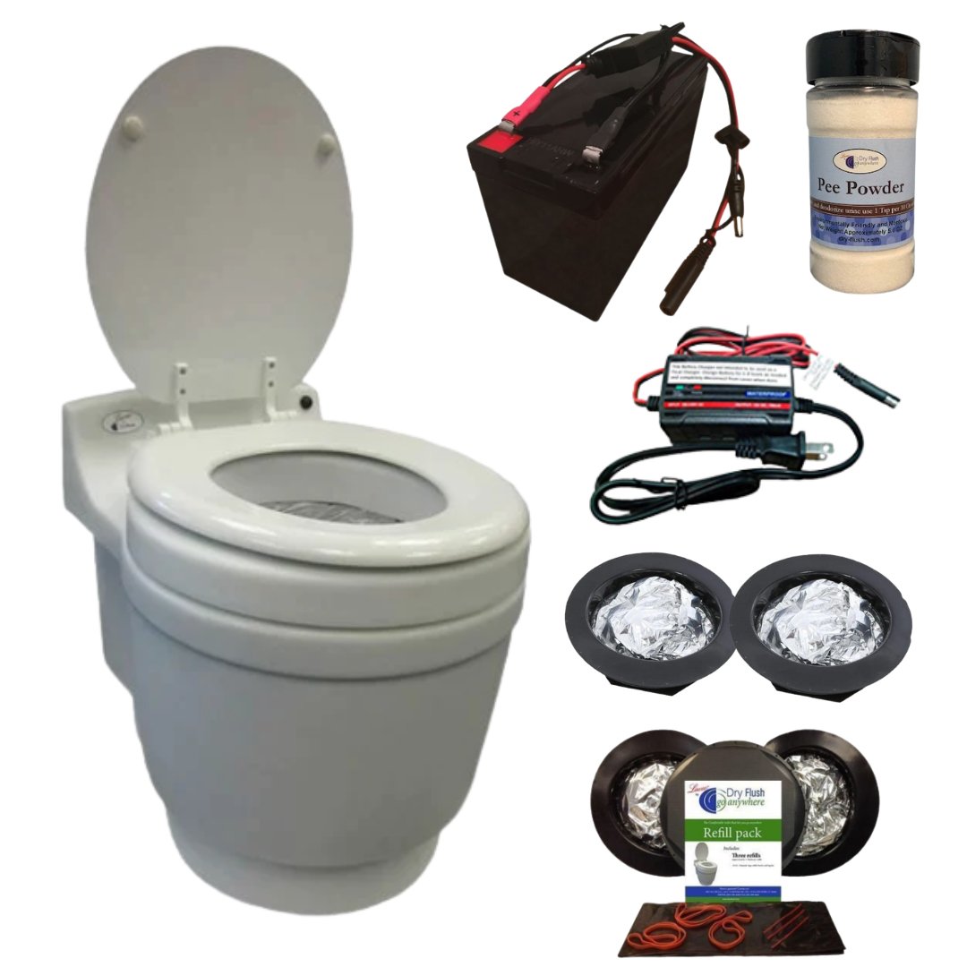 Laveo - Laveo Dry Flush Toilet Plus Pack - Tiny Home Equipment