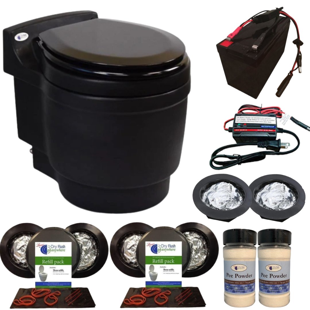 Laveo - Laveo Dry Flush Toilet Super Pack - Tiny Home Equipment