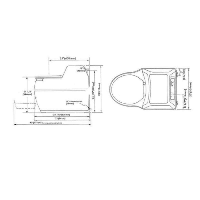 Sun - Mar - Sun - Mar Compact Composting Toilet - Tiny Home Equipment