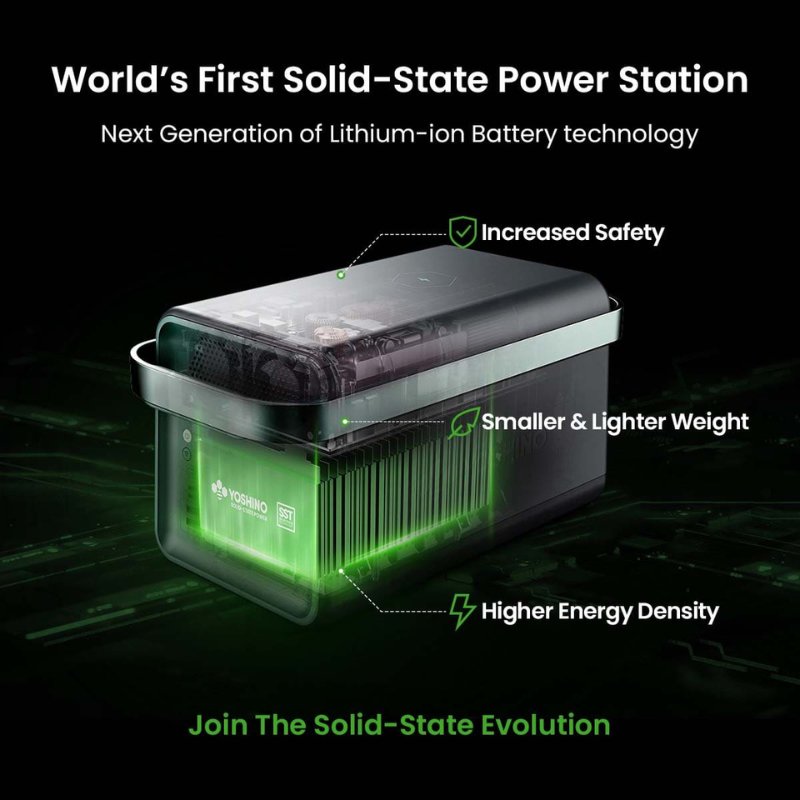 Yoshino Power - Yoshino B2000 SST: 2000W Solid - State Power Station - Tiny Home Equipment