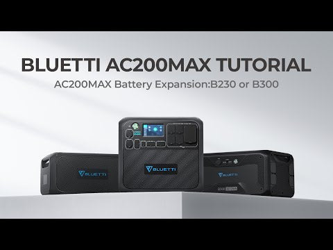 BLUETTI AC200MAX Expandable Power Station | 2,200W 2,048Wh Video Guide